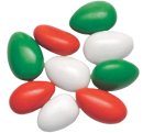Red, Green & White Jordan Almonds (25 Lb) - S/O