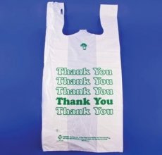 Large Strong \"Thank You\" T-Shirt Sacks, 13x8x25 (1,000 CT) - S/O