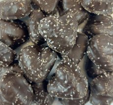 Dark Choc. Sea Salt Caramel Hearts (11 Lb) - S/O