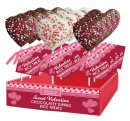 Chocolate Dipped Rice Krispie Confetti Heart Pops (18 Ct) - S/O