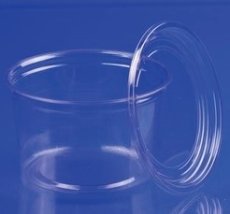 Clear (Pet) Container Recessed Lids (500 CT) - S/O