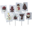 Assorted Christmas Chocolate Lollipops (24 Ct) - S/O