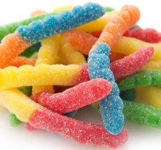 Sour Neon Gummi Worms (4.5 LB)