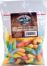 Prepackaged Sour Neon Worms (12/10 OZ) - S/O