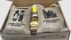 Burlap Bag Popcorn Gift Set - Salt/Oil (2/2 LB)