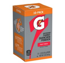 Single Serve Fruit Punch Gatorade (8/10 Ct) - S/O