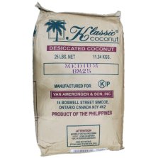 Coconut Flakes, Medium Shred and Unsweetened (25 LB) - S/O