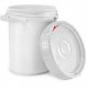 5 Gallon White Plastic Bucket With Screw Top Lid